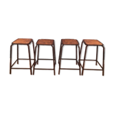 Lot of 4 school stools