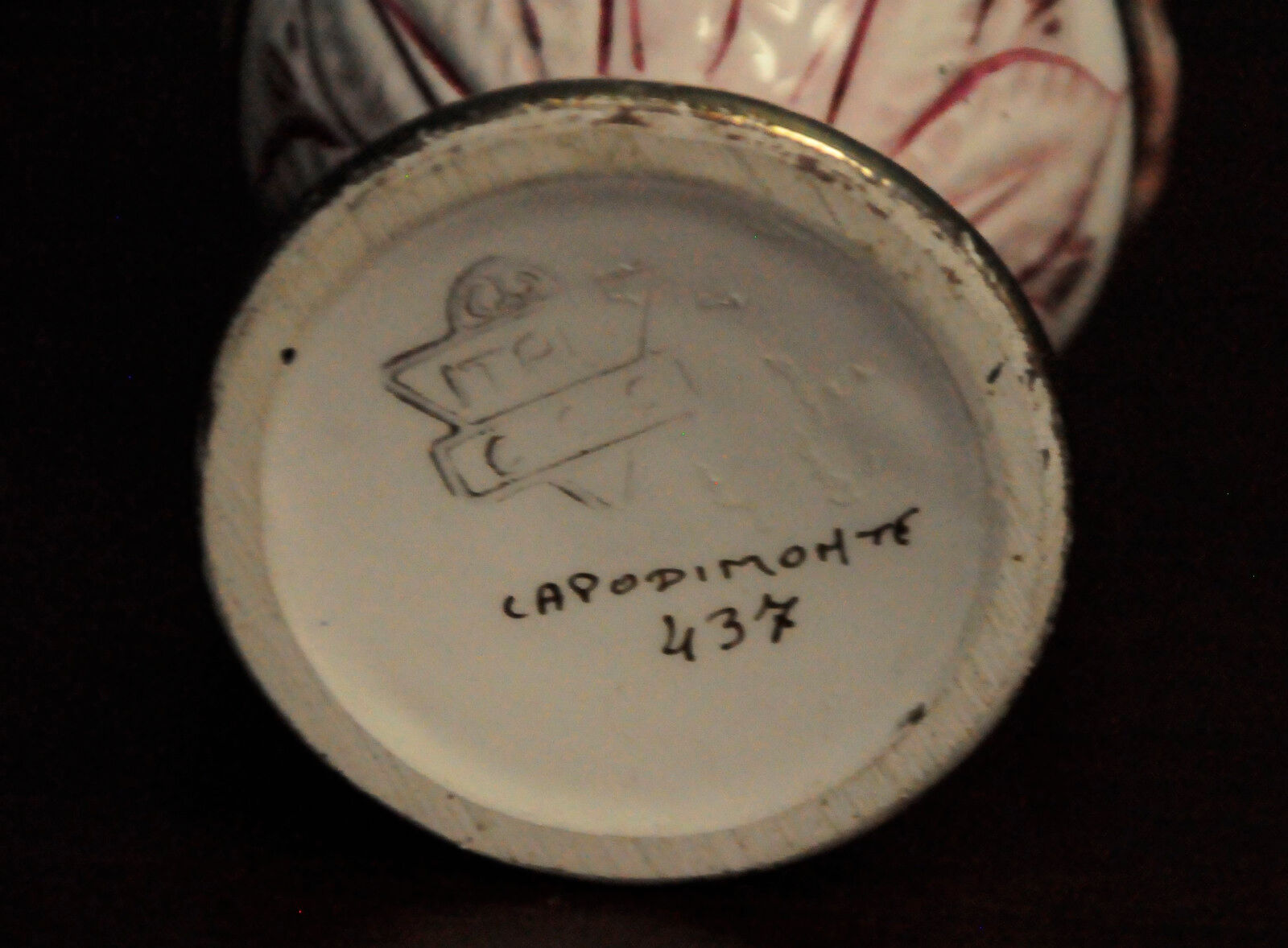 Amphora Capo Di Monte hand painted.