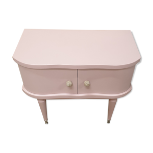 table de chevet rose