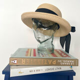 Mannequin head with glass hat