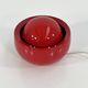 Lampe de table italienne rouge en céramique, 1970