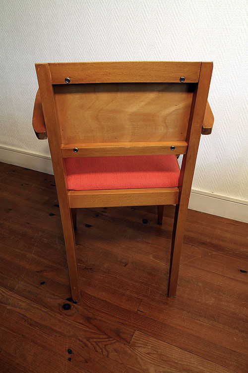 Suite of four vintage rockabilly bridge armchairs