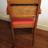 Suite of four vintage rockabilly bridge armchairs