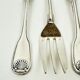 6 fourchettes à gâteau Christofle, ancien modèle Vendôme