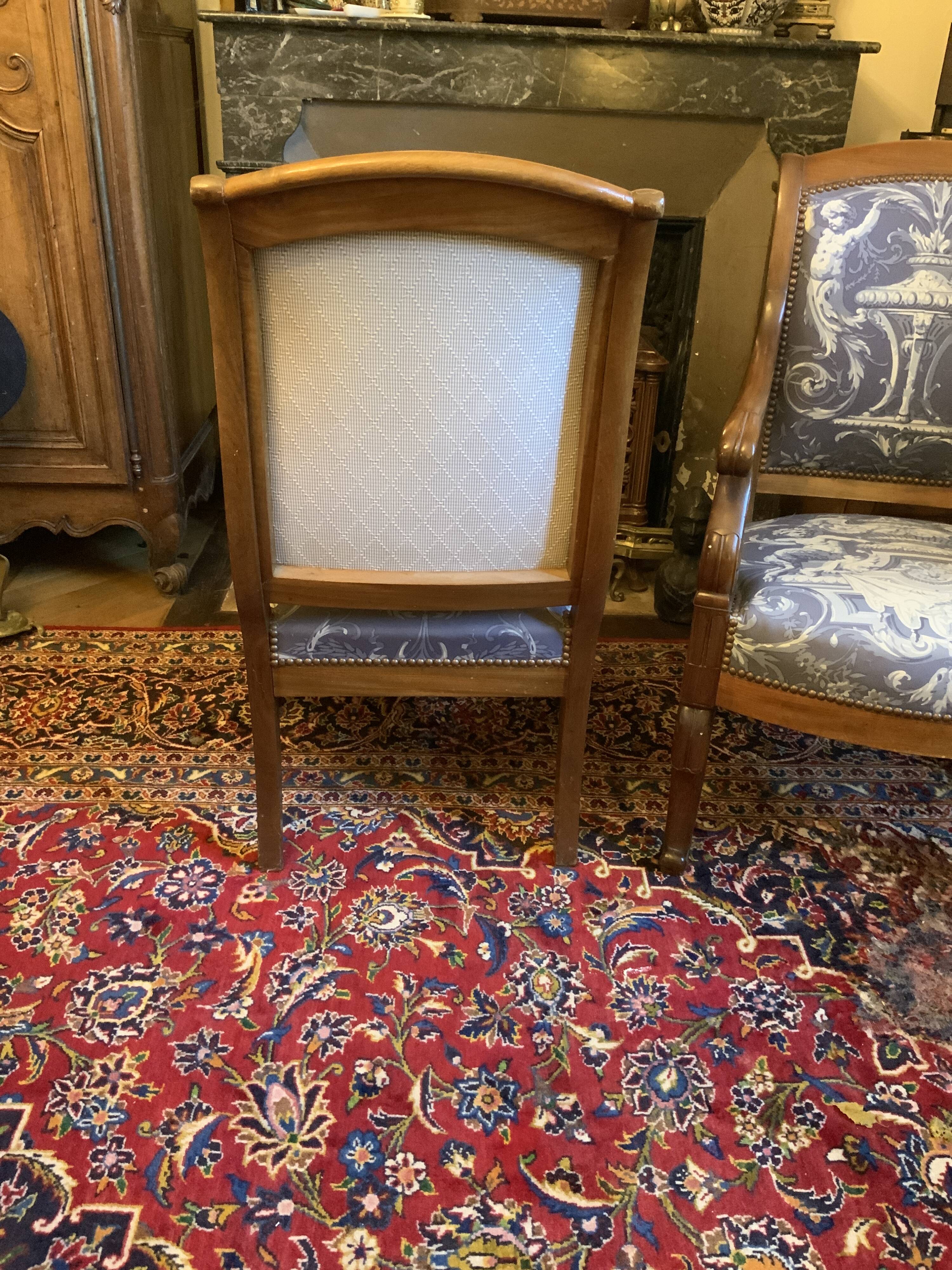 Regency-style armchair pair /Charles X