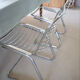 Lot 2 chaises métal chromé Gastone Rinaldi