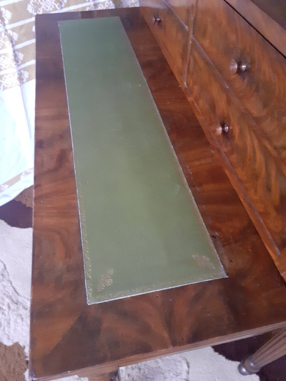 Louis Philippe style mahogany stepped desk