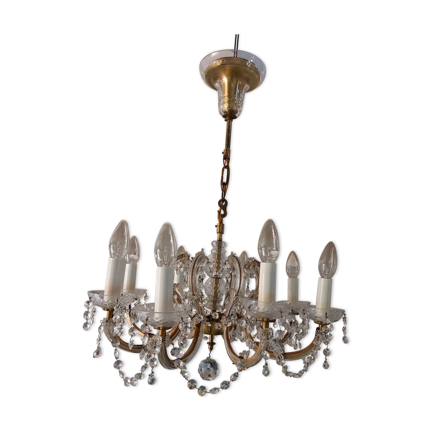 Venetian chandelier 8 Murano fires