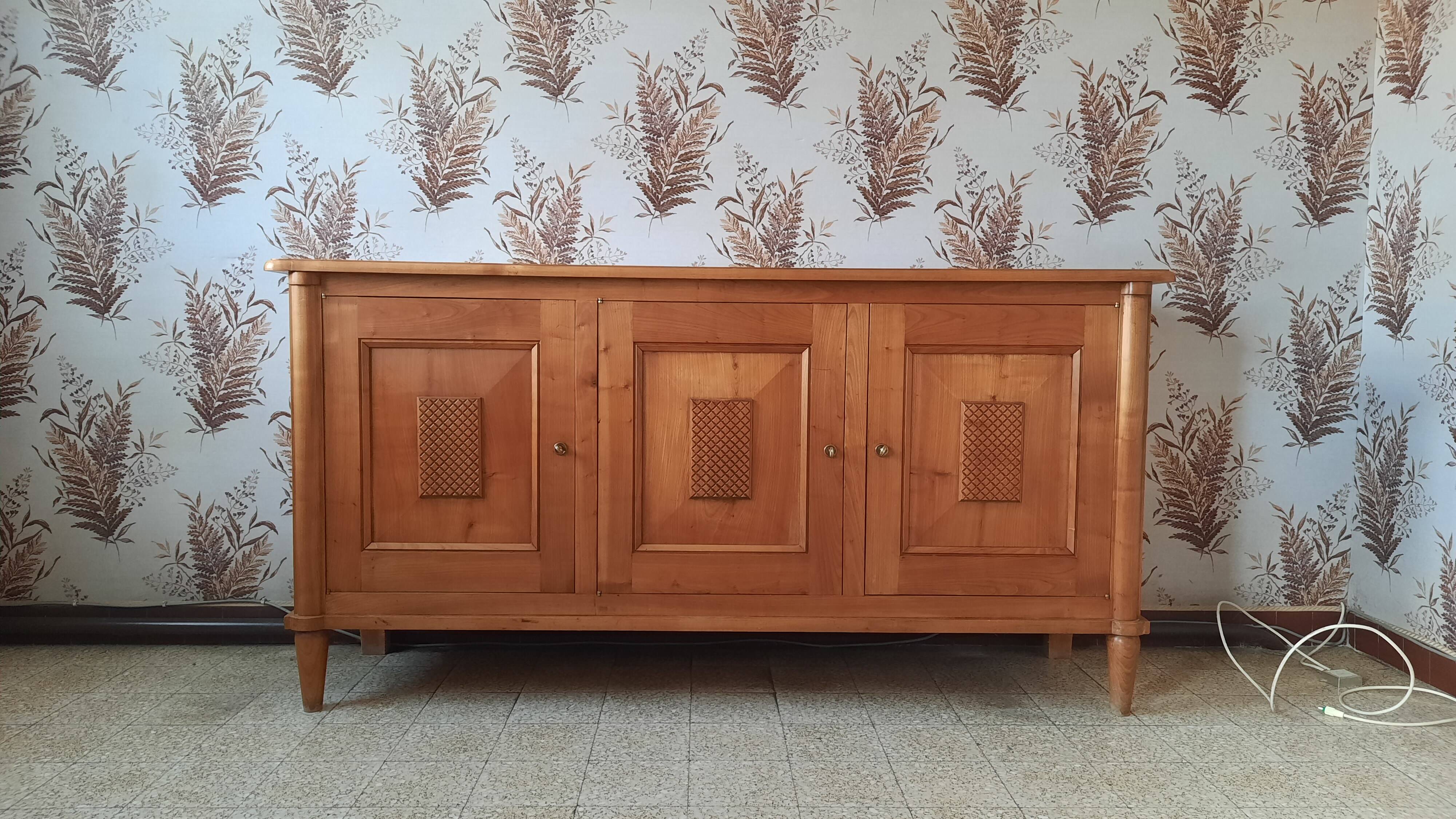 Cherry wood sideboard, 1950s