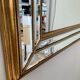 Miroir à parcloses deknudt des années 70 en bois doré