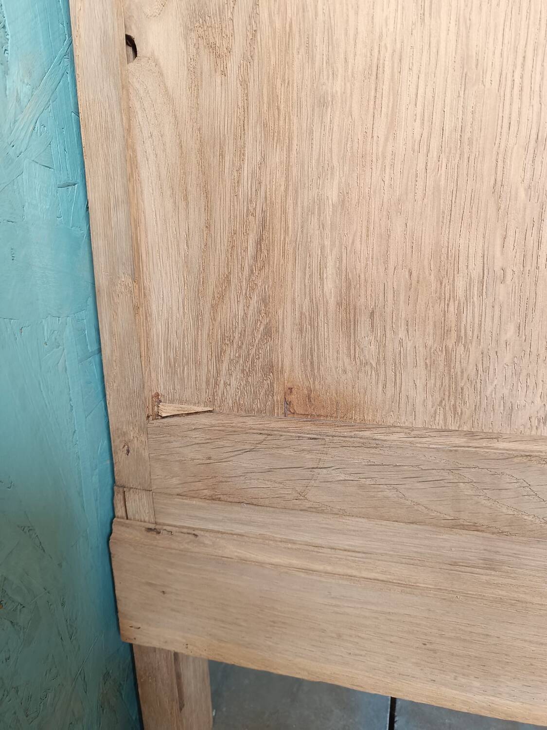 Raw oak cabinet