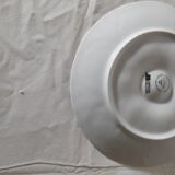 4 assiettes à huîtres Plillivuyt décor grand feu Jorgen Jallen diam 23 cm