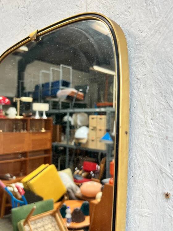 Vintage Mirror with Brass Gold Frame