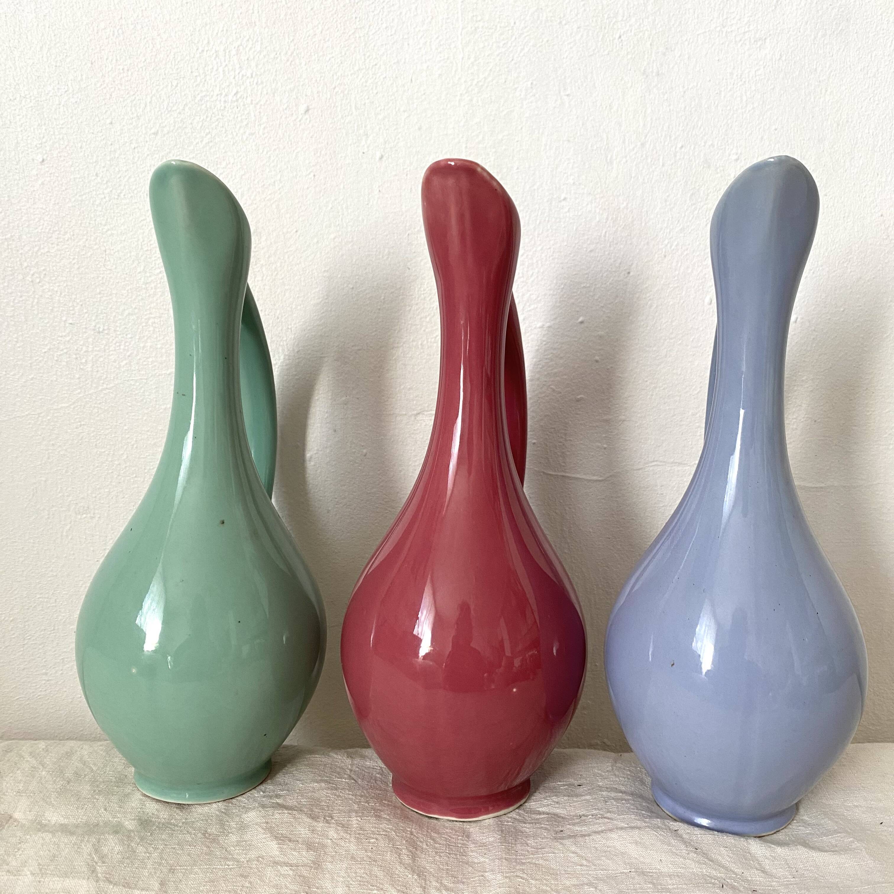 Vintage ceramic carafes, 1960s