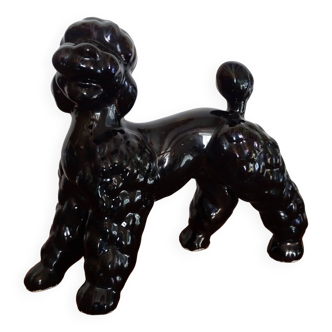 Vintage ceramic poodle dog 1960 - 26.5 cm x 22.5 cm