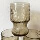 Vintage high glasses in smoked glass