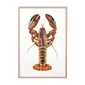"Alec", the lobster, art print 21/29.7 cm