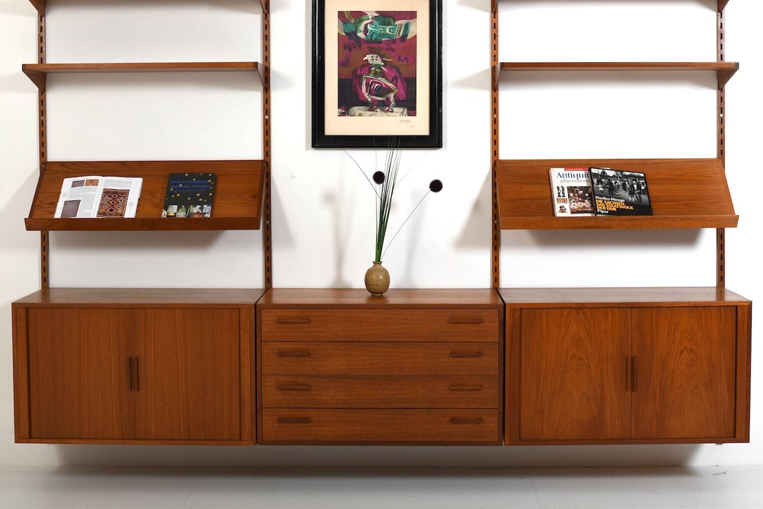Teak Wall System by Kai Kristiansen for FM Denmark 1960s