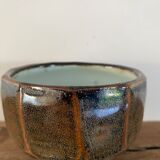 Glazed ceramic bowl signed