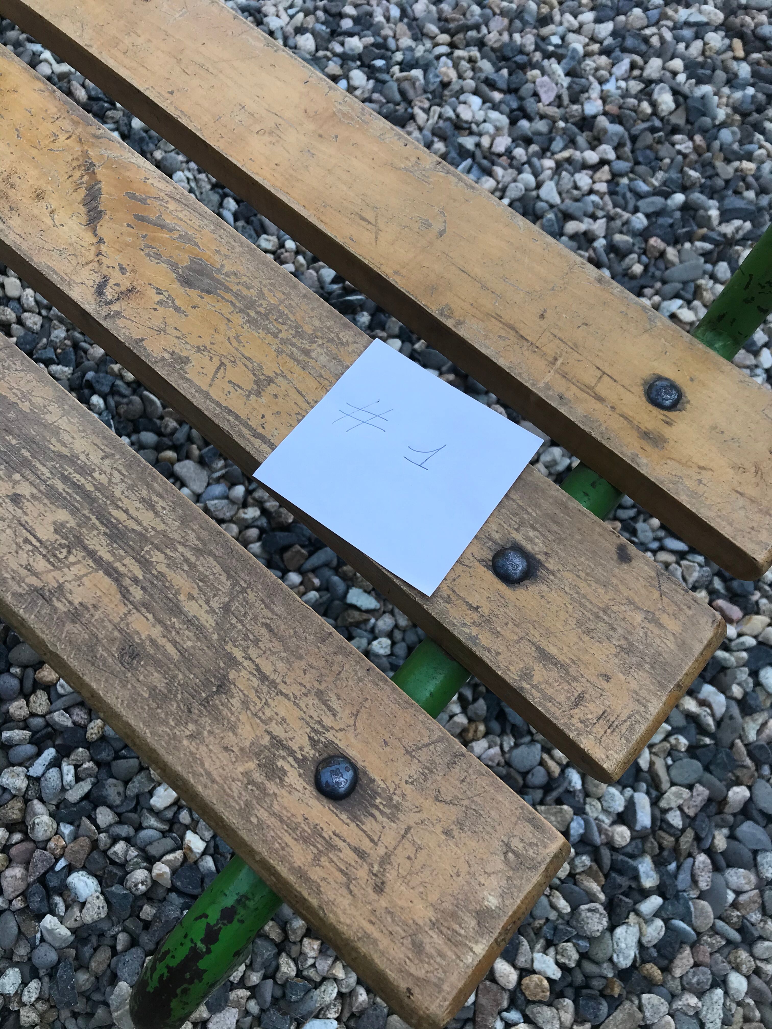 School bench 50s