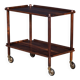 Vintage Bar Cart in Rosewood by Poul Hundevad, 1960s