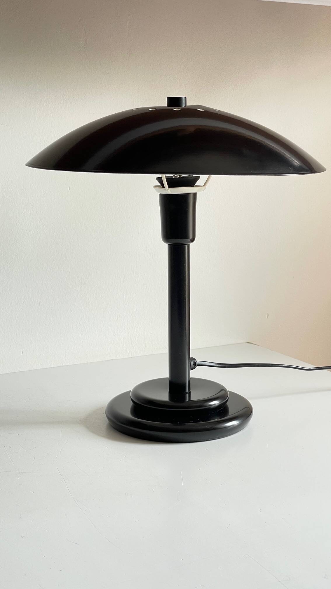 Vintage steel desk lamp by Aluminor
