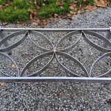 Coffee table from the 70s chrome and smoked glass