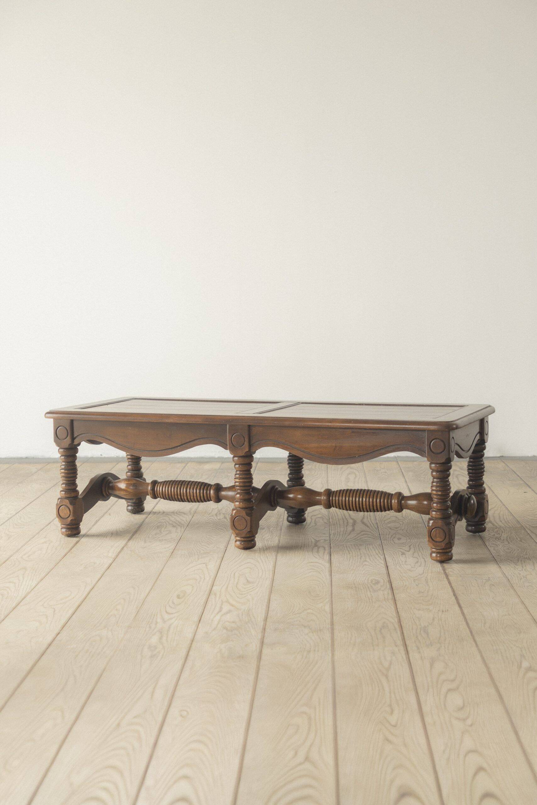 Dark stained wood, coffee table