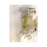 Transparent Lingue Murano Glass Wall Lamp by Simoeng