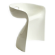 White stool by Winfried Staeb from the 1970s for the Form + Life Collection