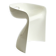 White stool by Winfried Staeb from the 1970s for the Form + Life Collection