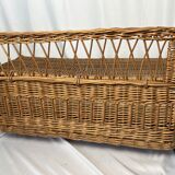 Vintage rattan chest bench child circa 1960