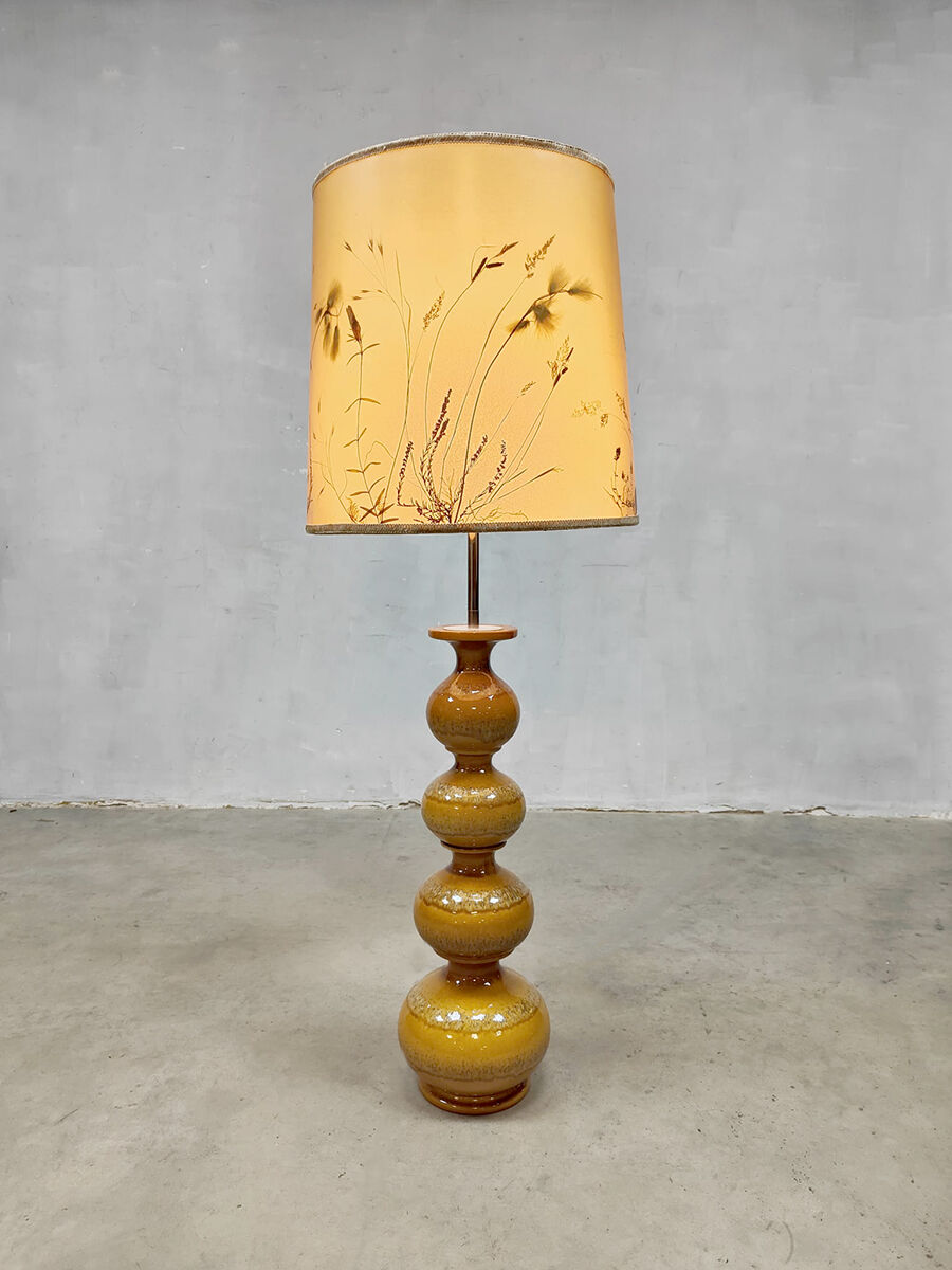 Vintage ceramic 'Bubble' floor lamp Kaiser Leuchten Kaiser Idell 'Nature'