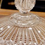 Vintage pressed glass bell jar