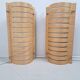Pair of vintage 90s Strimma bent wood wall lights from Ikea