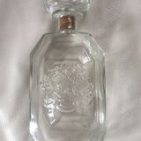 Bouteille verre avec blason