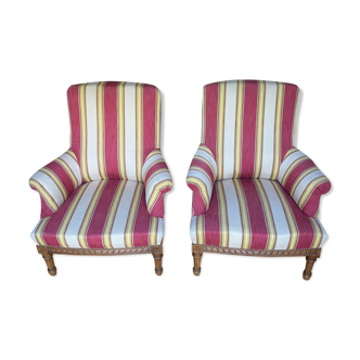 Pair of nineteenth century English armchairs