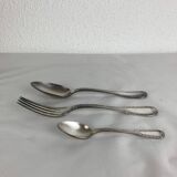 Boulenger 24-piece silver-plated metal cutlery set, forks and spoons