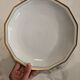 Lot d'assiettes creuses vintage en porcelaine de Limoges blanc et doré