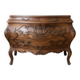 Louis XV commode in carved wood