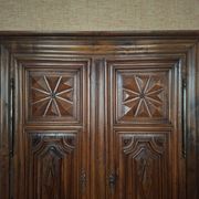 Louis XIII Walnut Carved and Moulded Wardrobe – 17th century