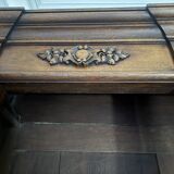 large antique solid wood wardrobe