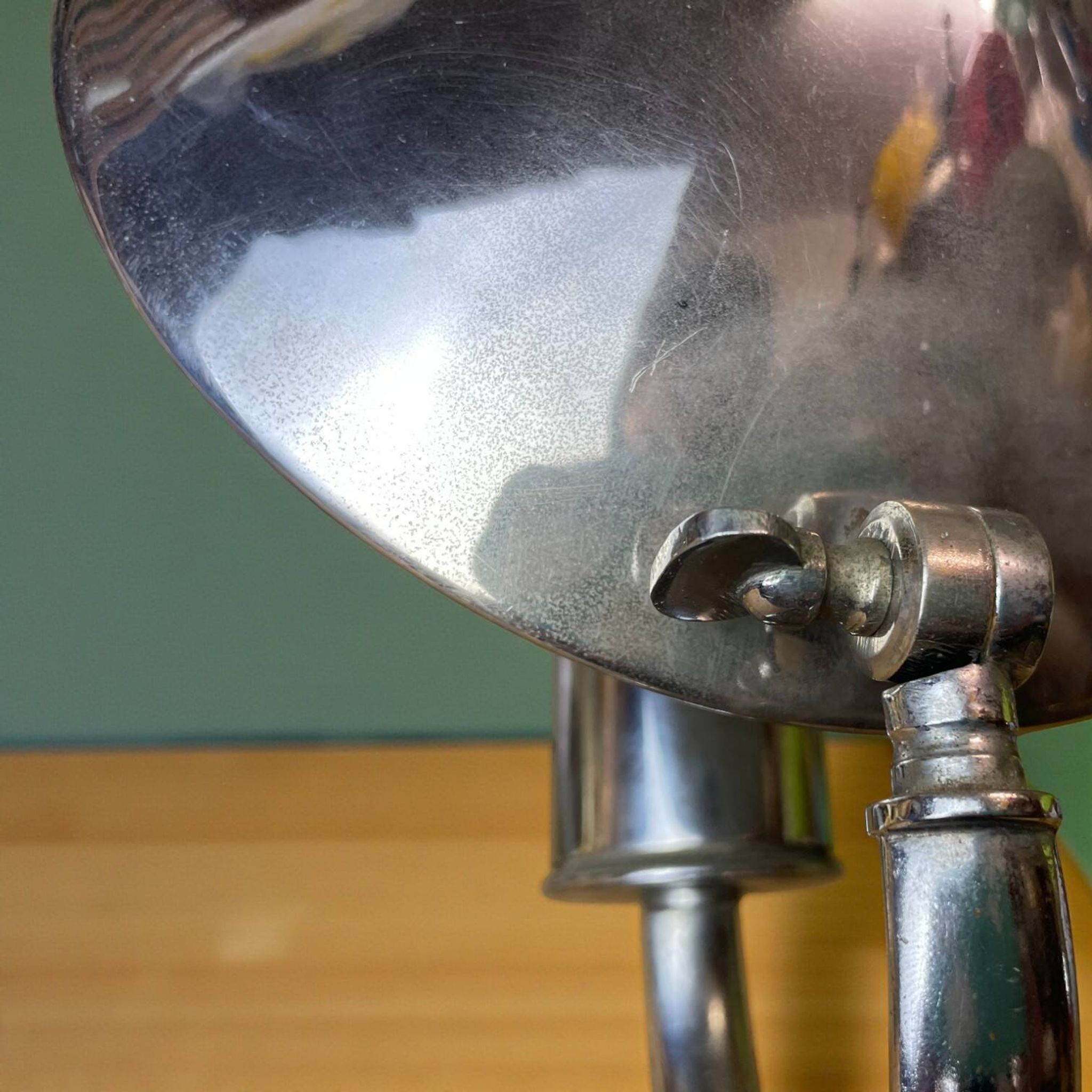 Bauhaus cromed table lamp