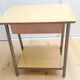 Bedside table in formica imitation wood / vintage 60s-70s