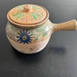 Stoneware tureen with floral decoration