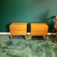 Pair of vintage bedside tables with 2 drawers