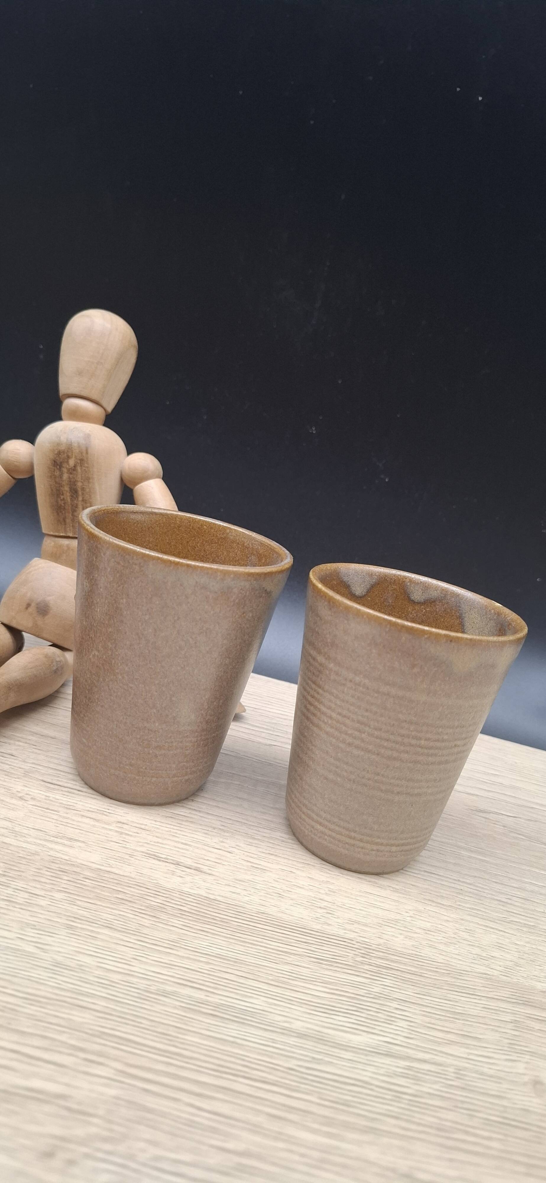 Set of 4 Digoin stoneware cups and tumblers 2