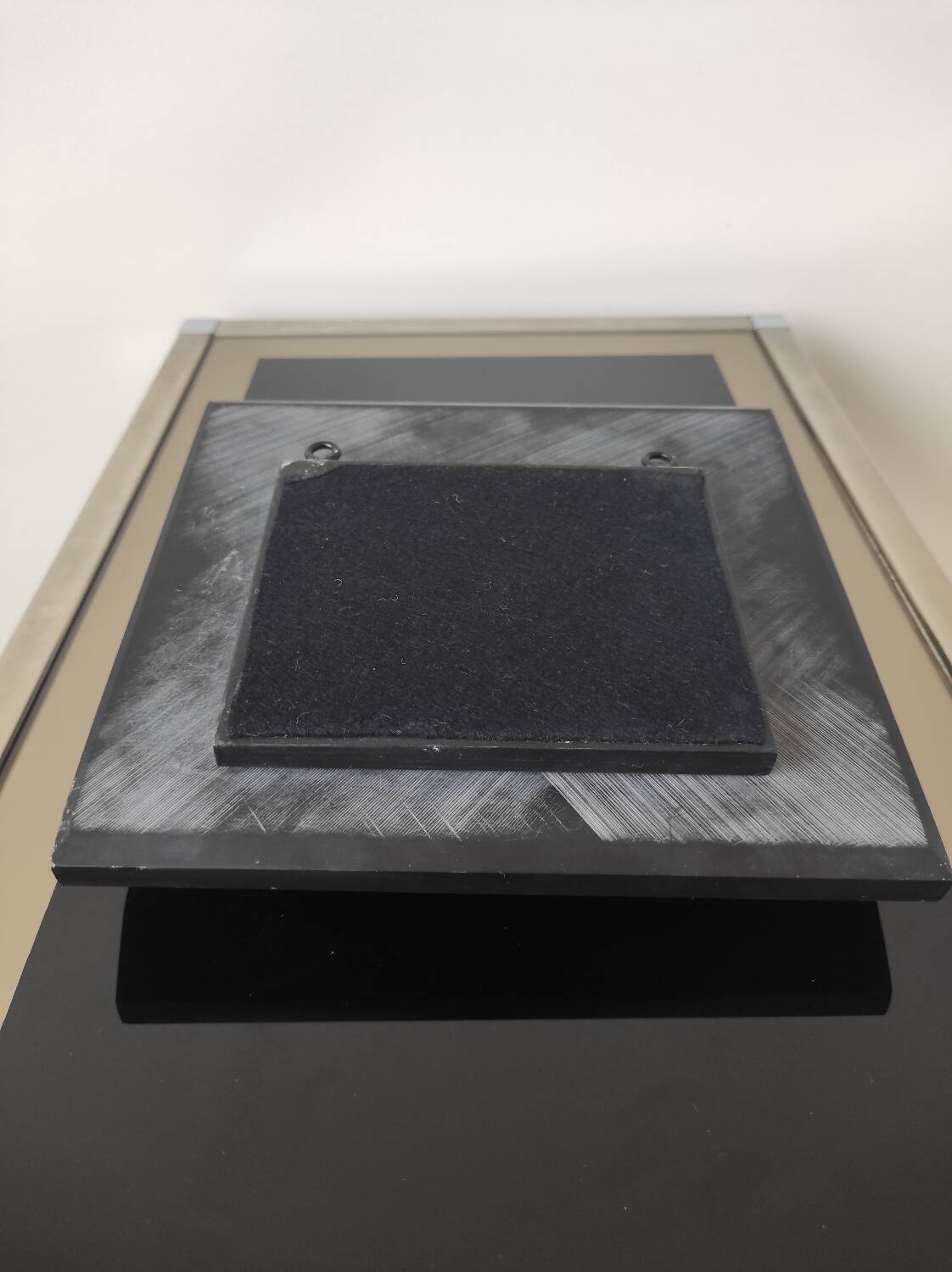 Black marble sculpture