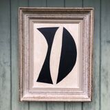 Abstract painting on panel
