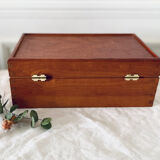 Wine crate wooden box with lid